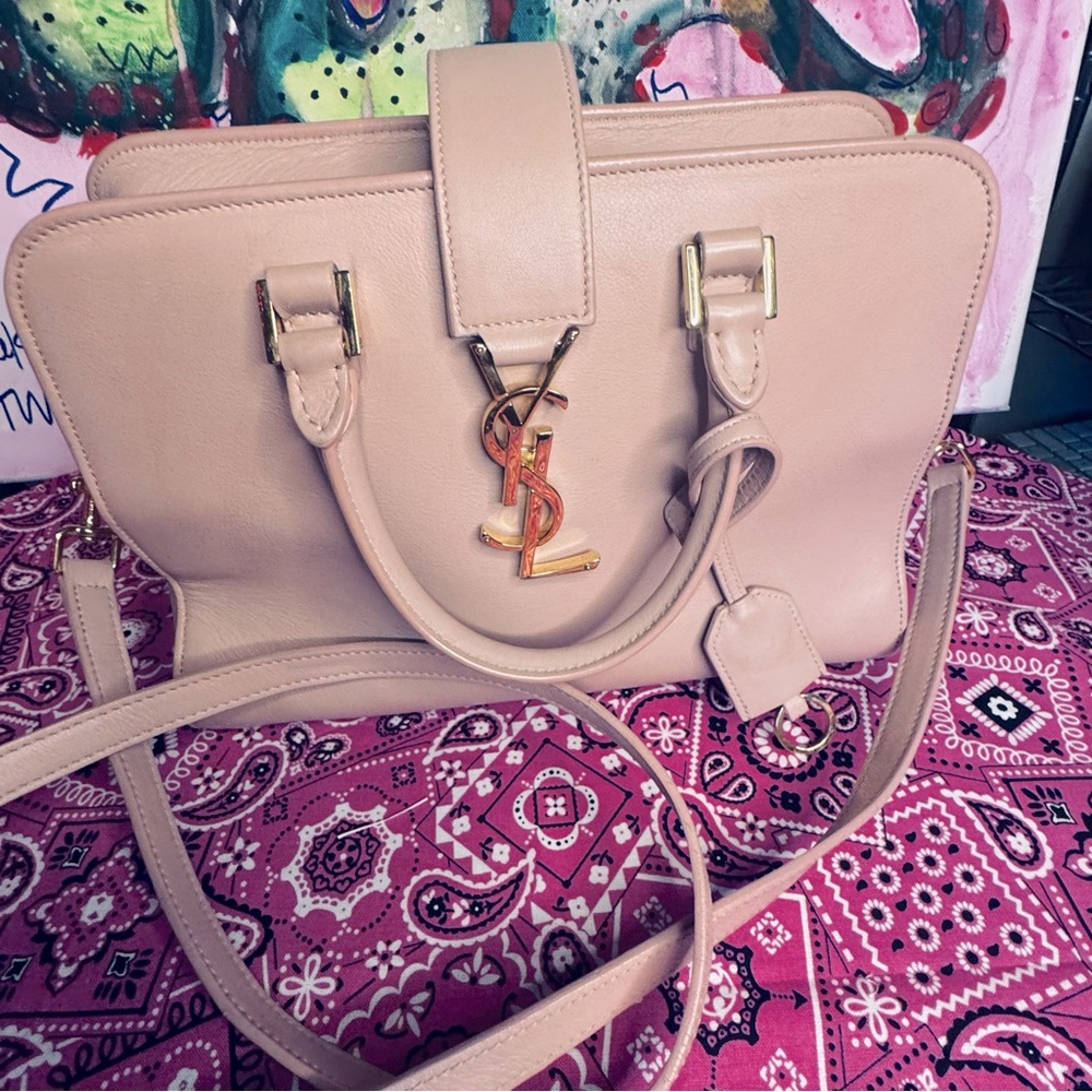Pre-Loved Saint Laurent Small Monogram Cabas Tote